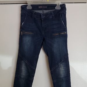 Z1975 Zara Moto Skinny ankle Jeans